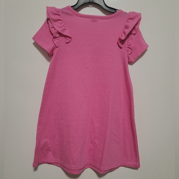 NWT Old Navy Pink Dress with Ruffled Sleeve - Picture 2 of 4